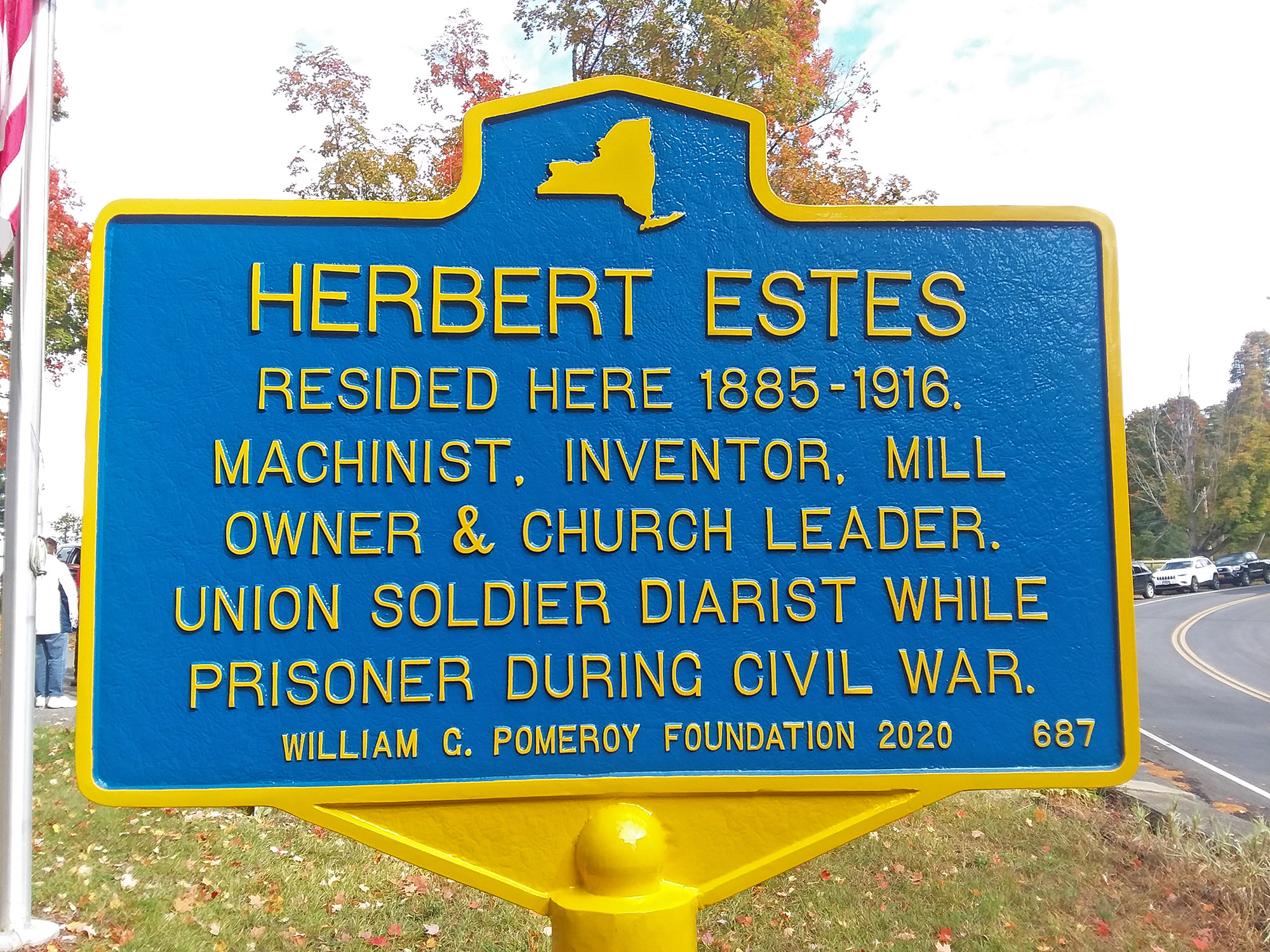 Herbert Estes Historical Marker Unveiling  Anderson Falls Heritage Society