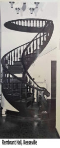 Perry Staircase, Rembrandt Hall, Keeseville, New York