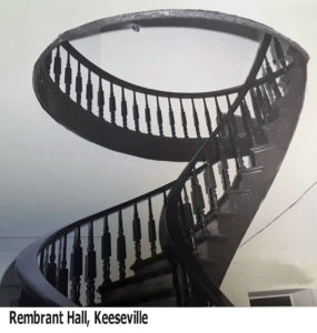 Perry Staircase, Rembrandt Hall, Keeseville, New York