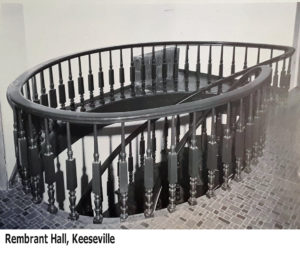 Perry Staircase, Rembrandt Hall, Keeseville, New York